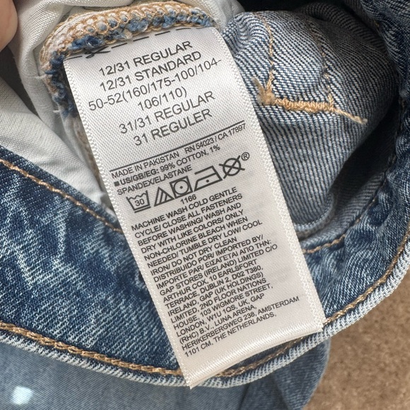 GAP 90’s Loose High Rise Distressed Denim - Picture 4 of 6